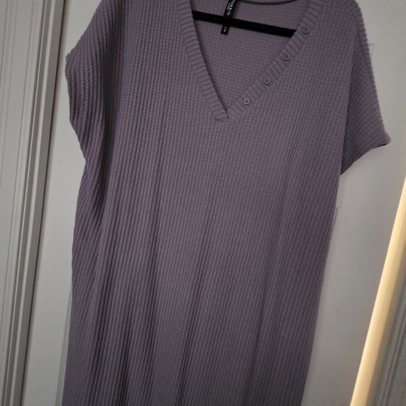 Torrid Purple Ribbed Knit Top - Picture 2 of 4